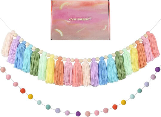 Just finished your spring clean? Add a cheerful pop of color with this vibrant Boho pom pom garland — it's the easiest way to say ‘fresh season, fresh vibe!'